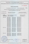 Приложение к сертификату соответствия №POCC DE.ME22.B00862